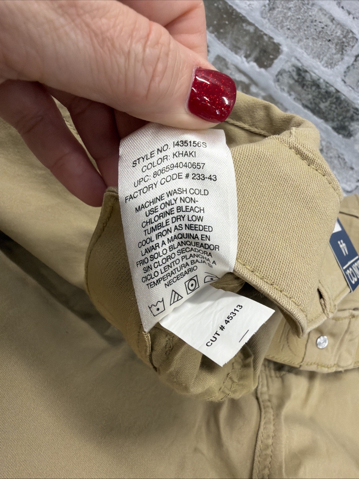 Men’s Iron Co Stretch Cargo Shorts, Khaki Size 44, Regular Fit