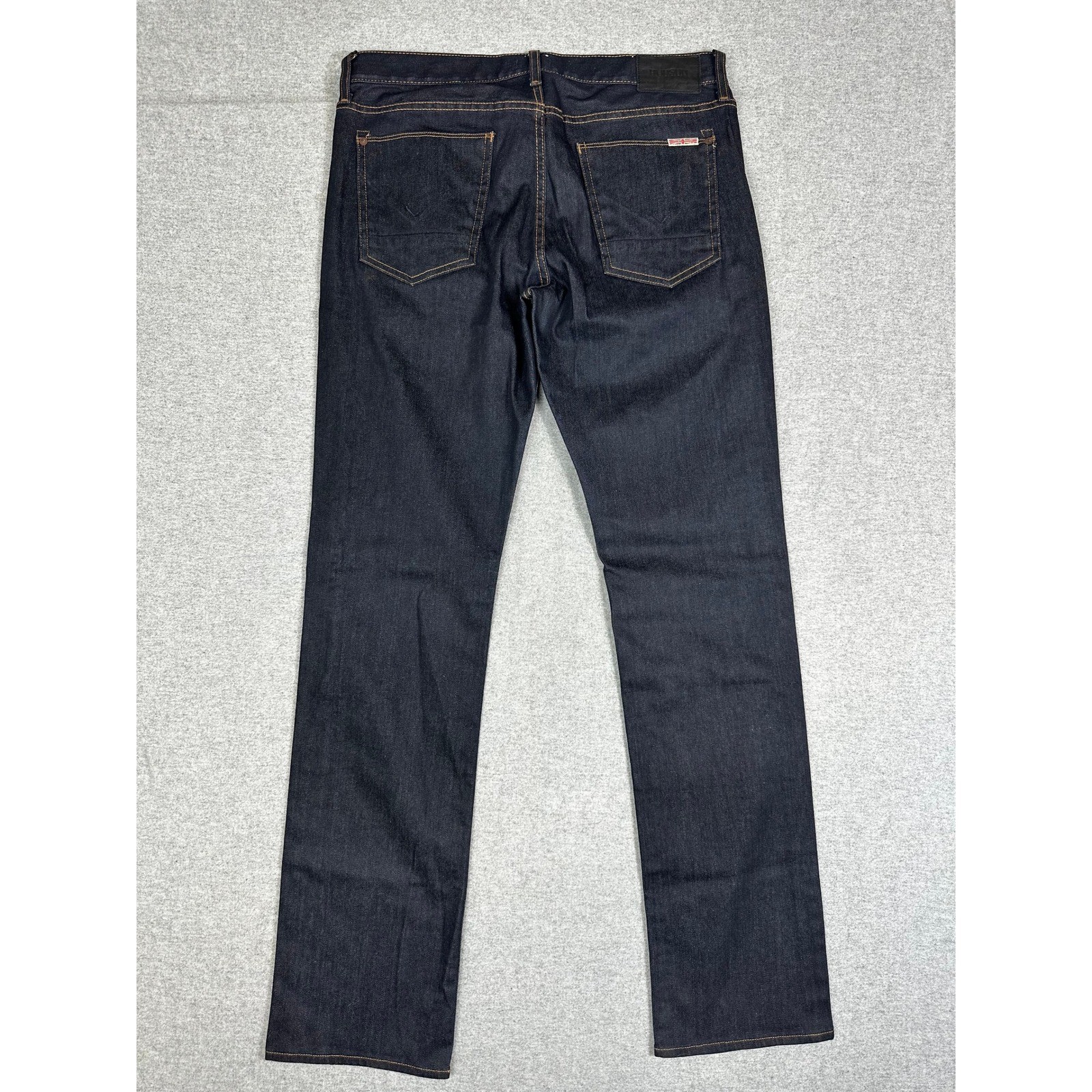 Hudson Byron Straight Jeans Mens 32×33 Indigo Dark Wash Denim M255DBG