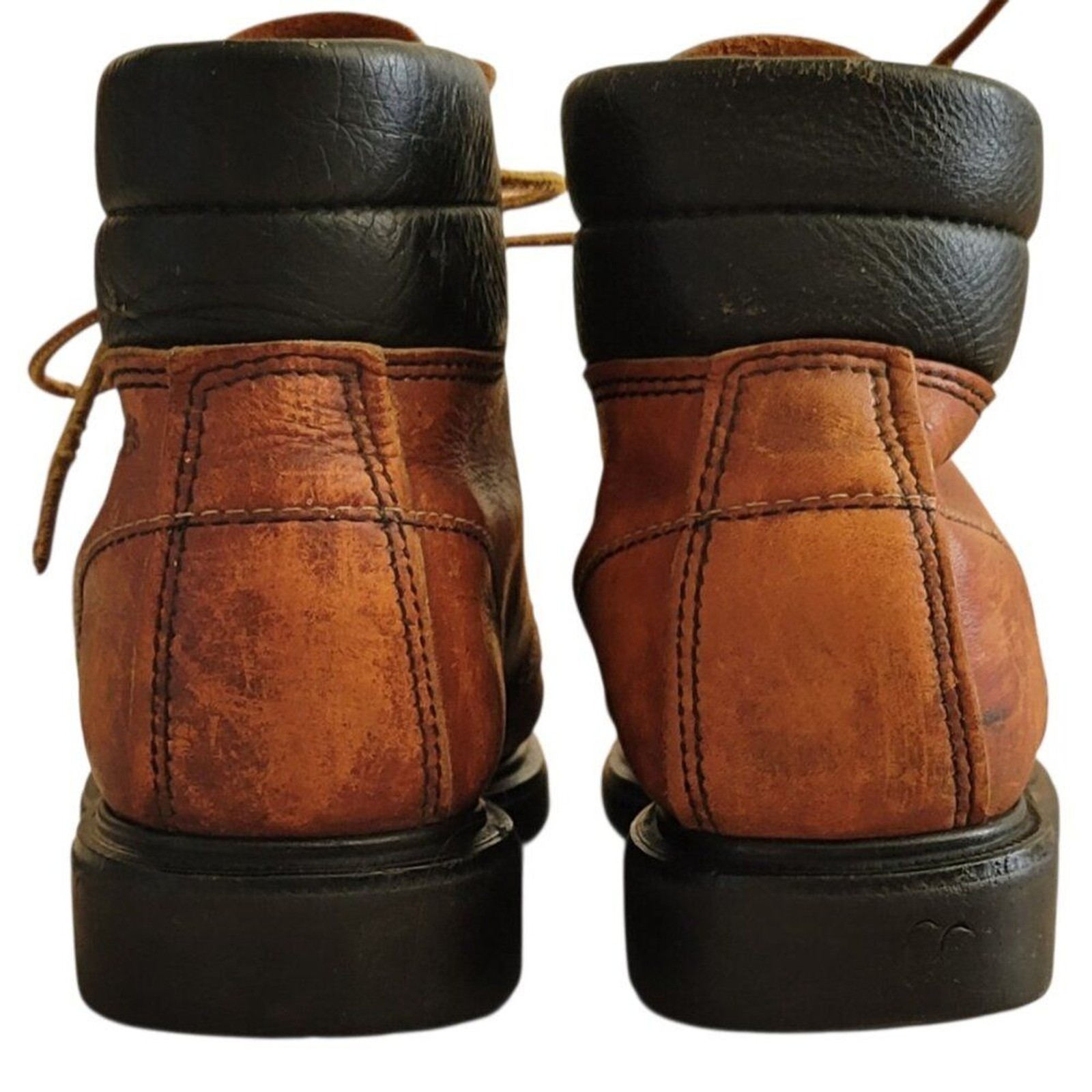 Vintage Red Wing Women’s 7 Leather Lace-Up Work Boots Tuff Toe USA Super Sole