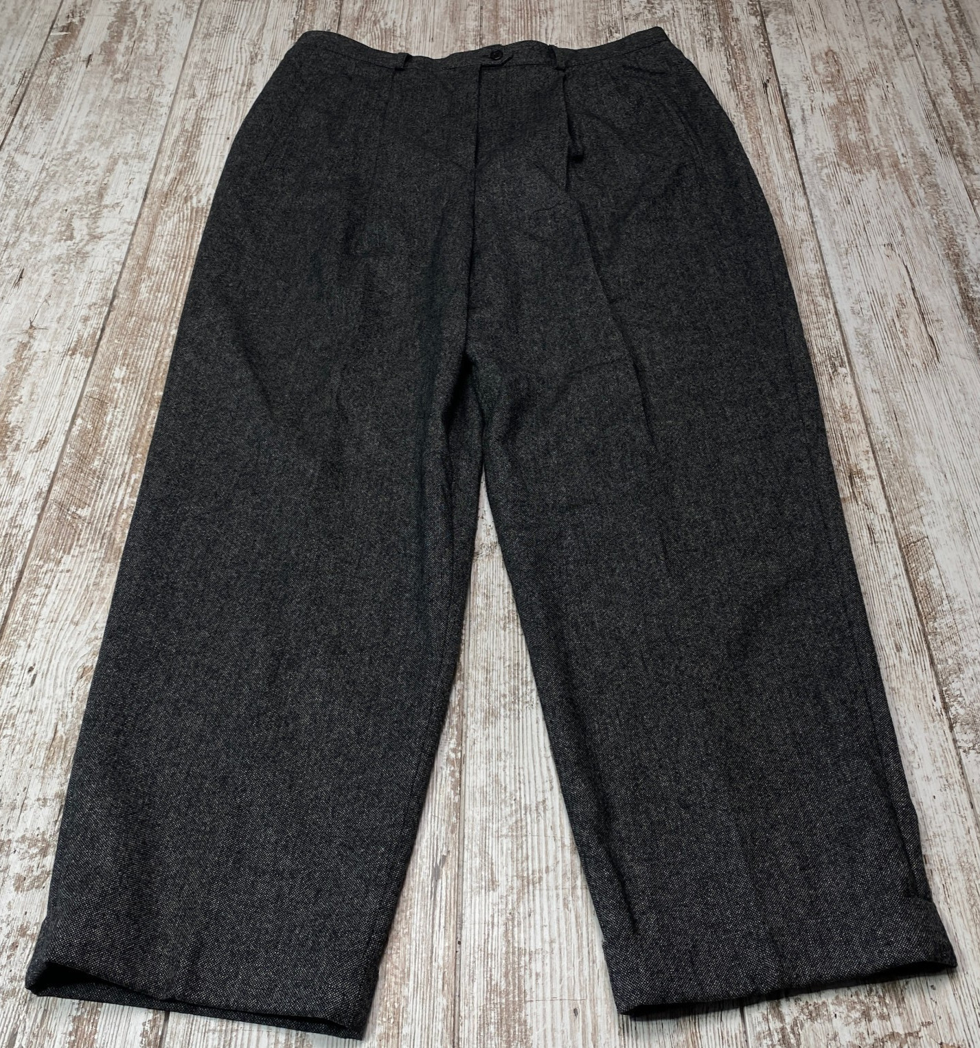 Polo Ralph Lauren Pants Mens 35×30 Wool Cashmere Pleated Cuffed Pants 7446