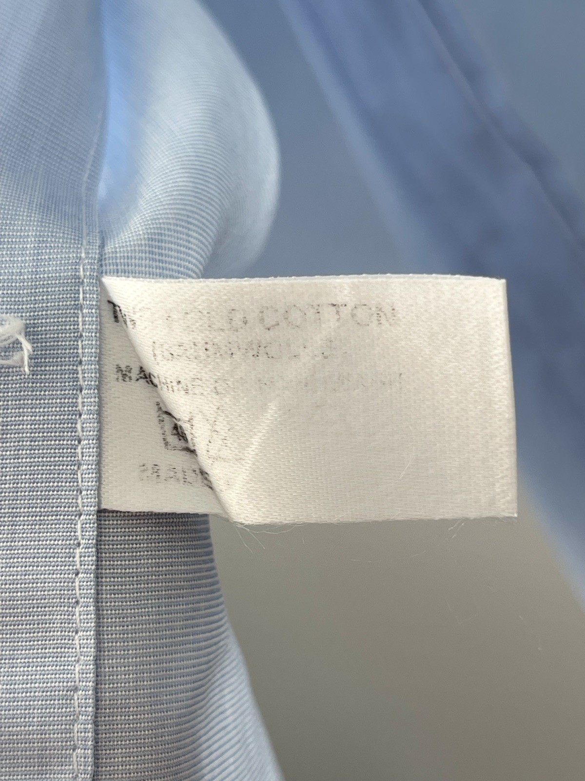 Ede & Ravenscroft Grandad Collar Shirt 15.5 39 Light Blue Cotton Royal Warrants