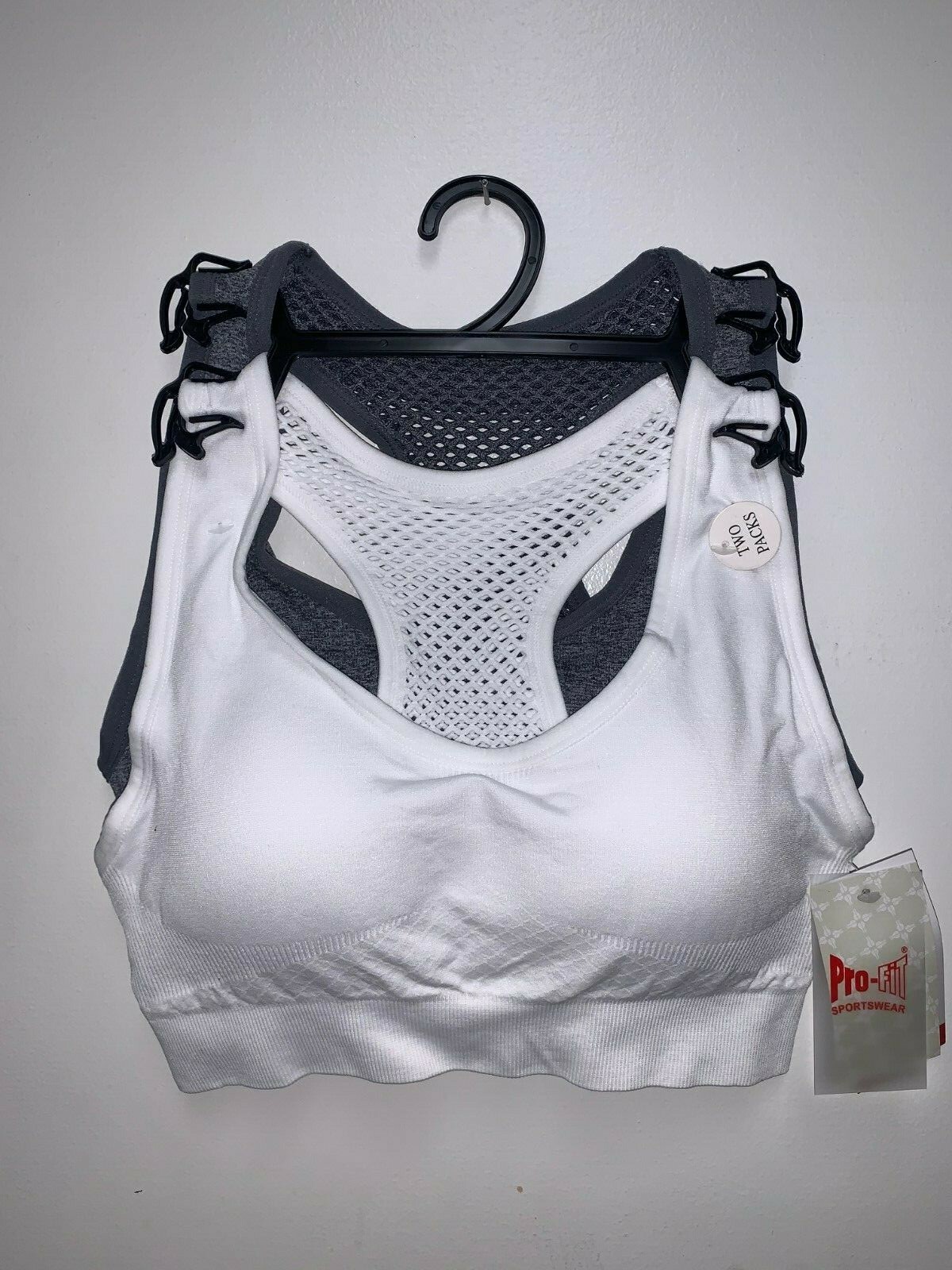 Padded 2 Pack High Impact Seamless Sports Bra Active Wear / Work Out,Gym &Yoga,