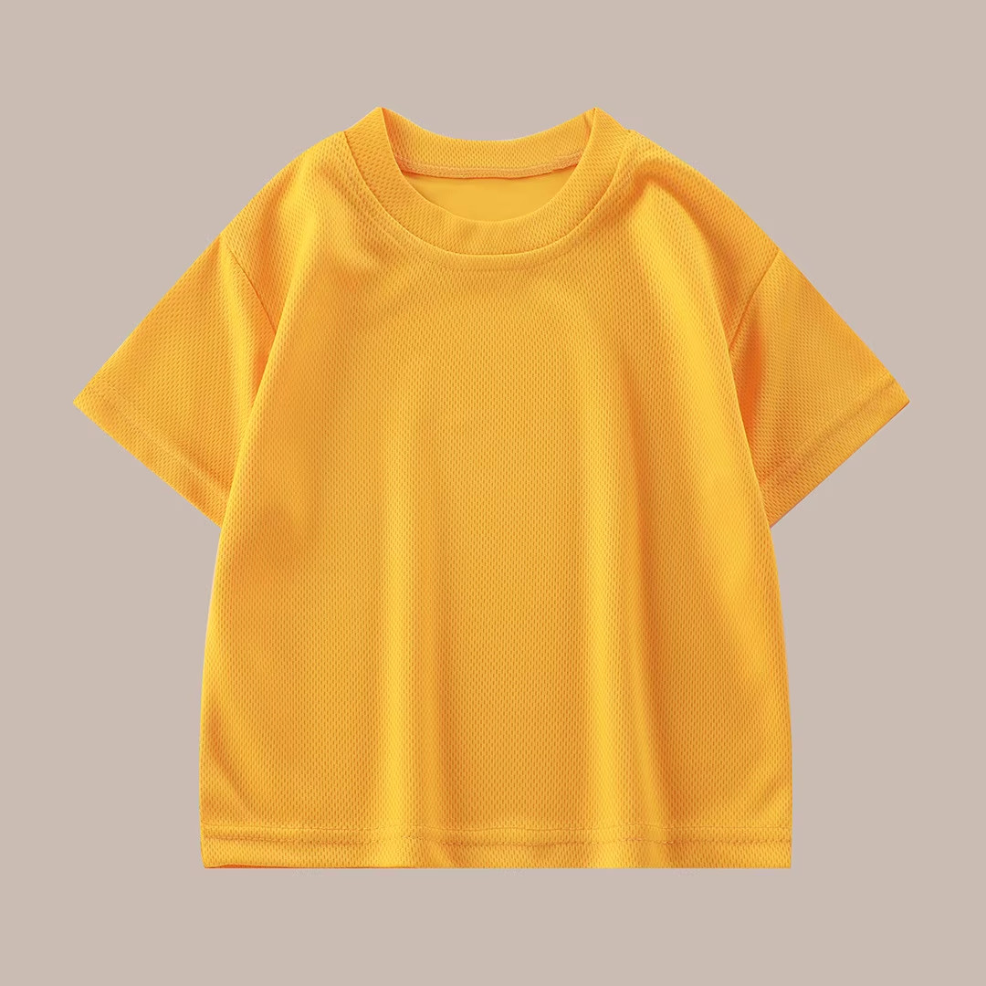 Summer New Loose Boys Solid Colour T-Shirt Half-Sleeve round Neck Tops