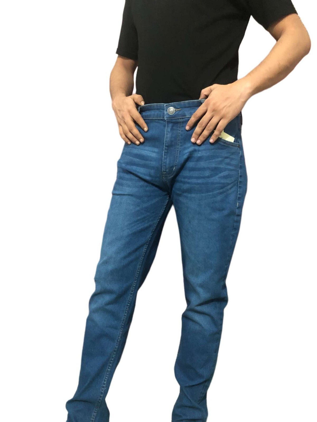 Mens Slim Fit Jeans Stretch Denim Pants Slim Skinny Casual Designer Jeans