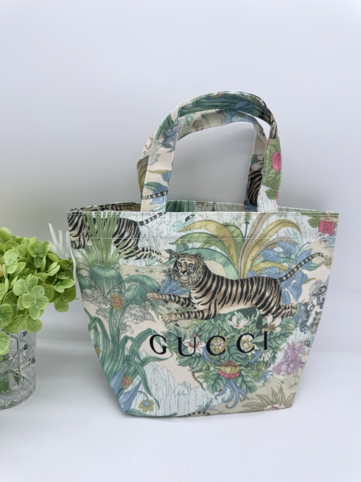 Gucci Beauty Tian Tiger Mini Canvas Tote Bag GWP