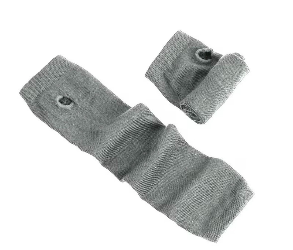 Long Arm Warmers Solid – Striped Fingerless Gloves Winter Wrist Warmer for Women