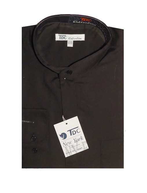 Mens’ Mandarin Collar ( banded collar) Dress Shirt Cotton Blend Style SG01