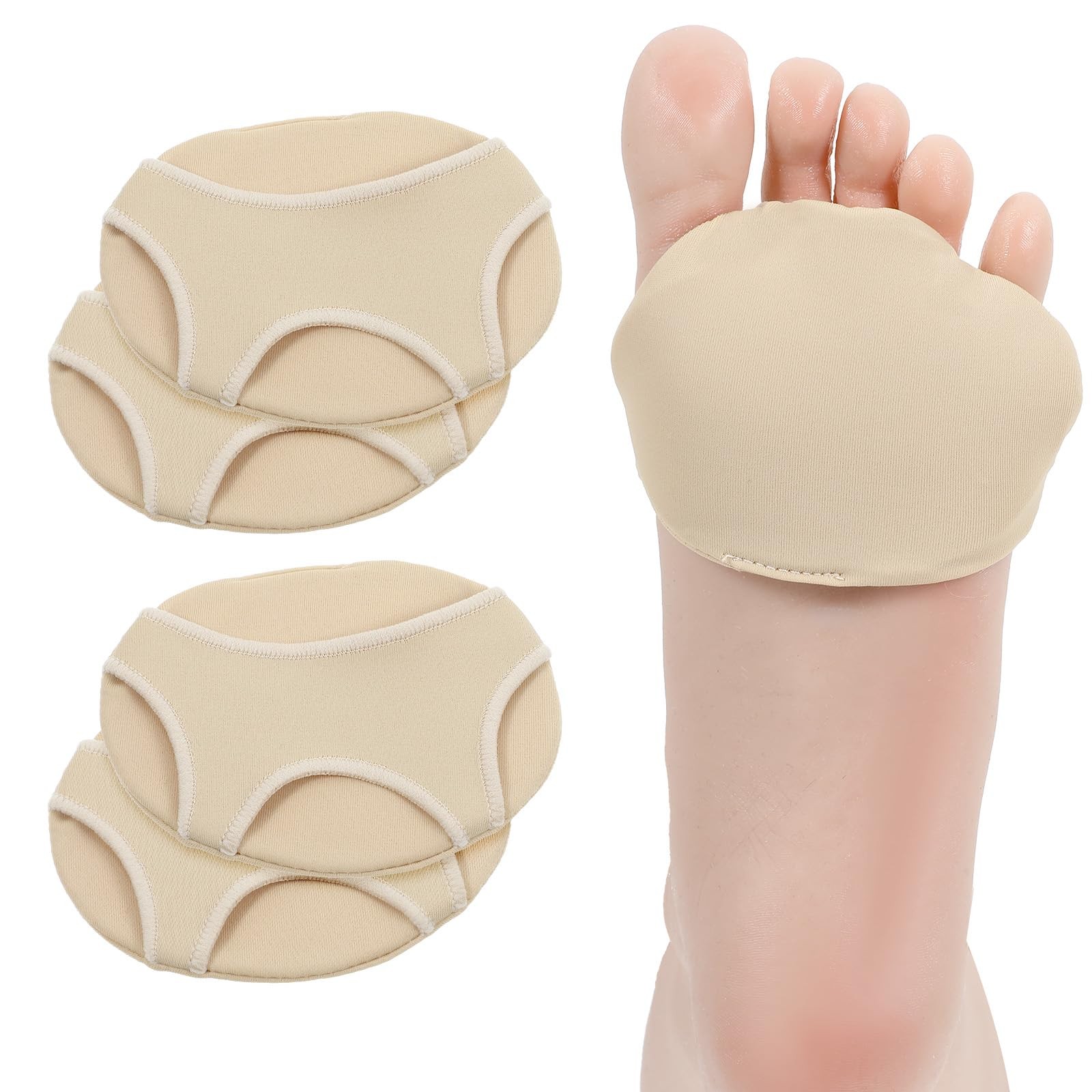 2 Pairs Thick Metatarsal Pads for Women, Foot S, Skin