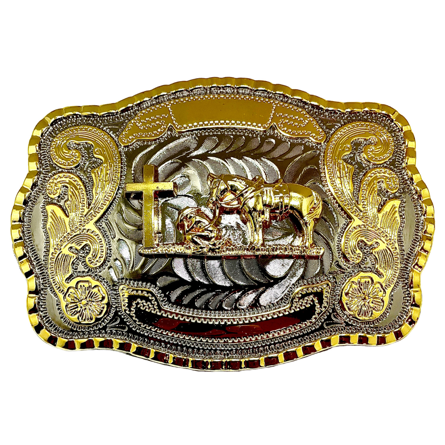 Praying Cowboy Religious Western Belt Buckle. Hebilla vaqura