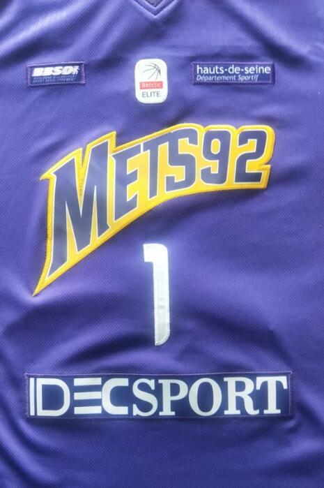 METS 92 Victor Wembanyama METS92 #1 Jersey Adult size