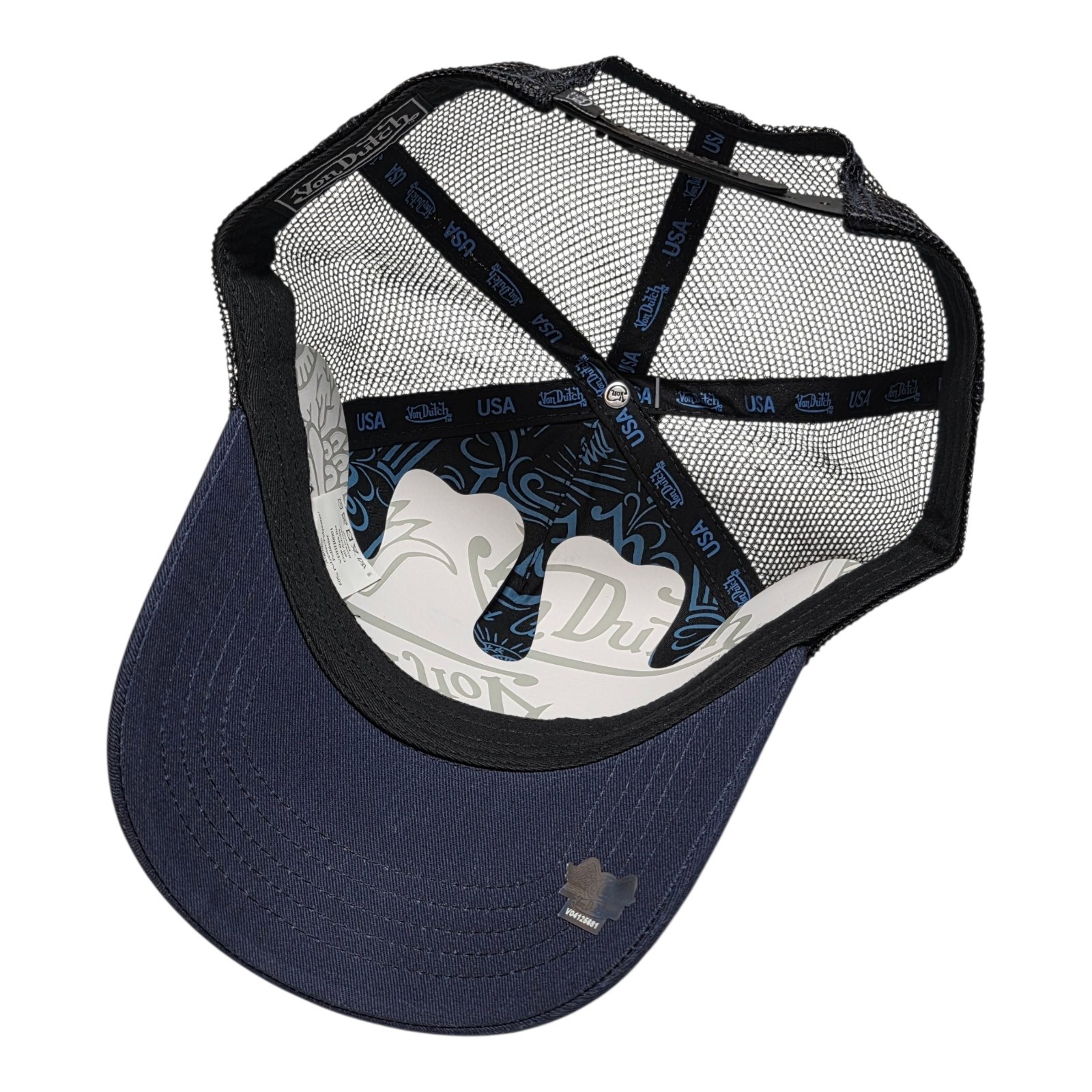 Von Dutch Blue Patch Trucker Hat Mesh Snapback Cap NWT