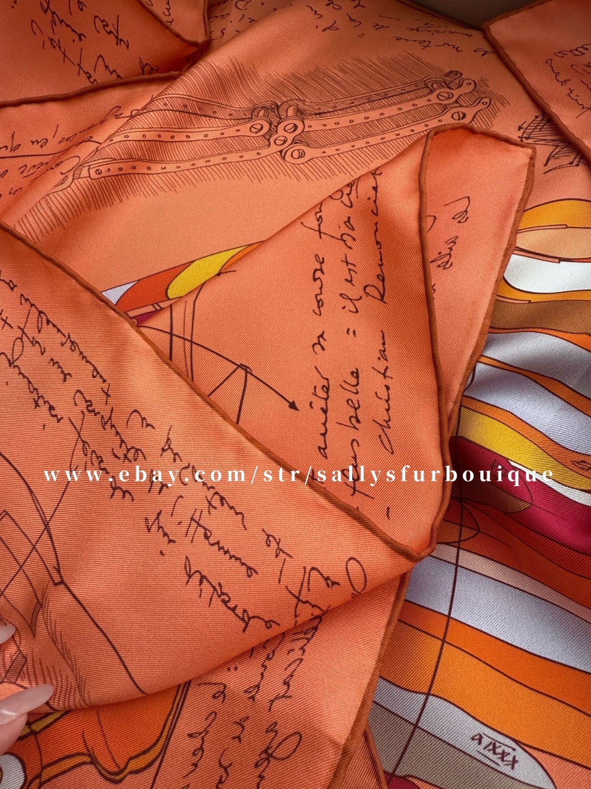 2026 Sallys 18 Momme Twill Silk Wrap Scarf Fly Horse Print Double Face Shawl 35″
