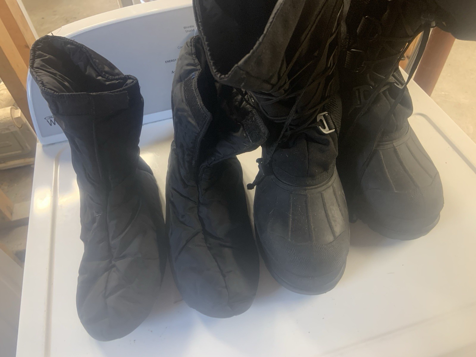 Wiggy’s Black Lamilite Mukluks Winter Over Boots Size Large (11-12)