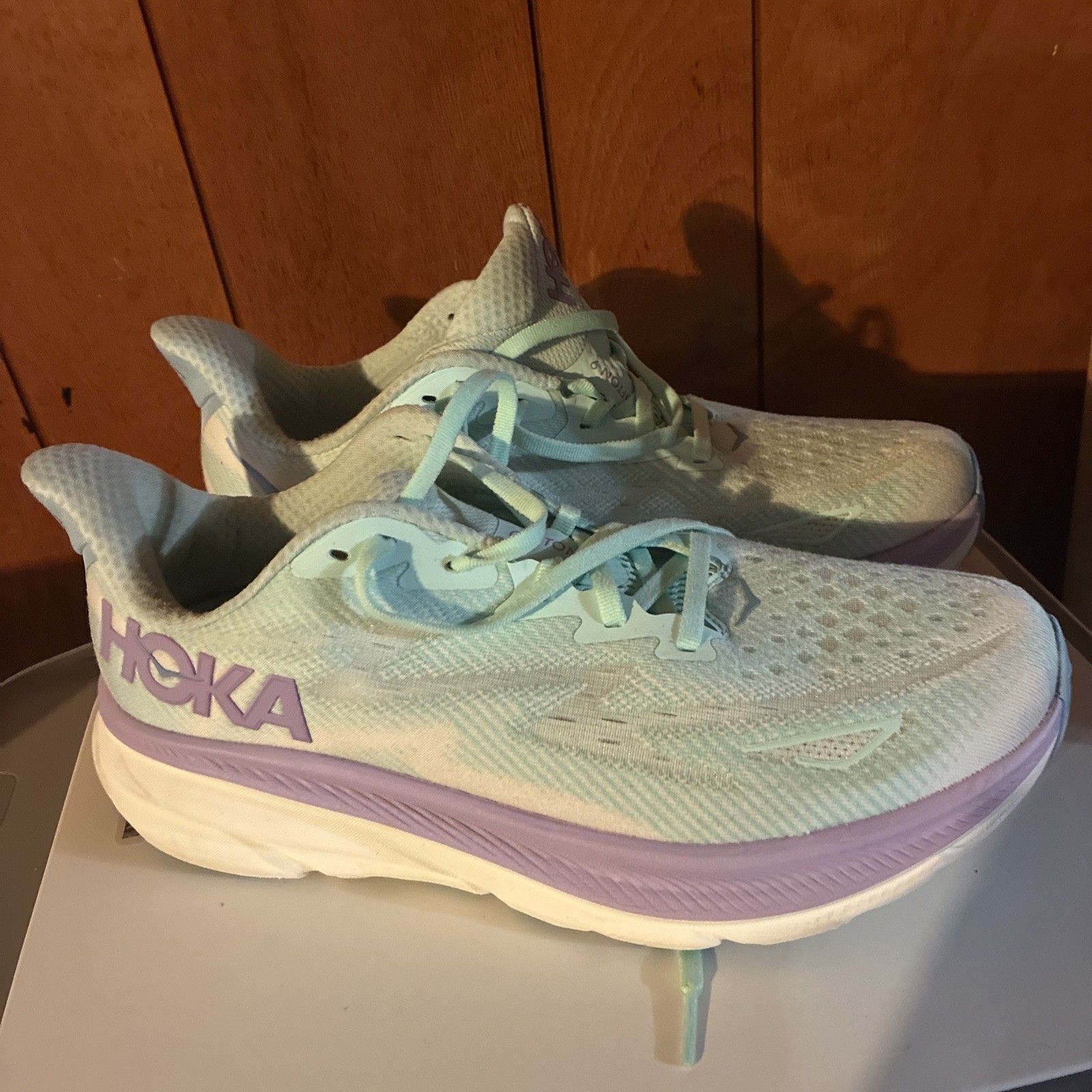 Hoka One One Clifton 9 Shoes Womens Size 10.5 Pastel Running 1127896