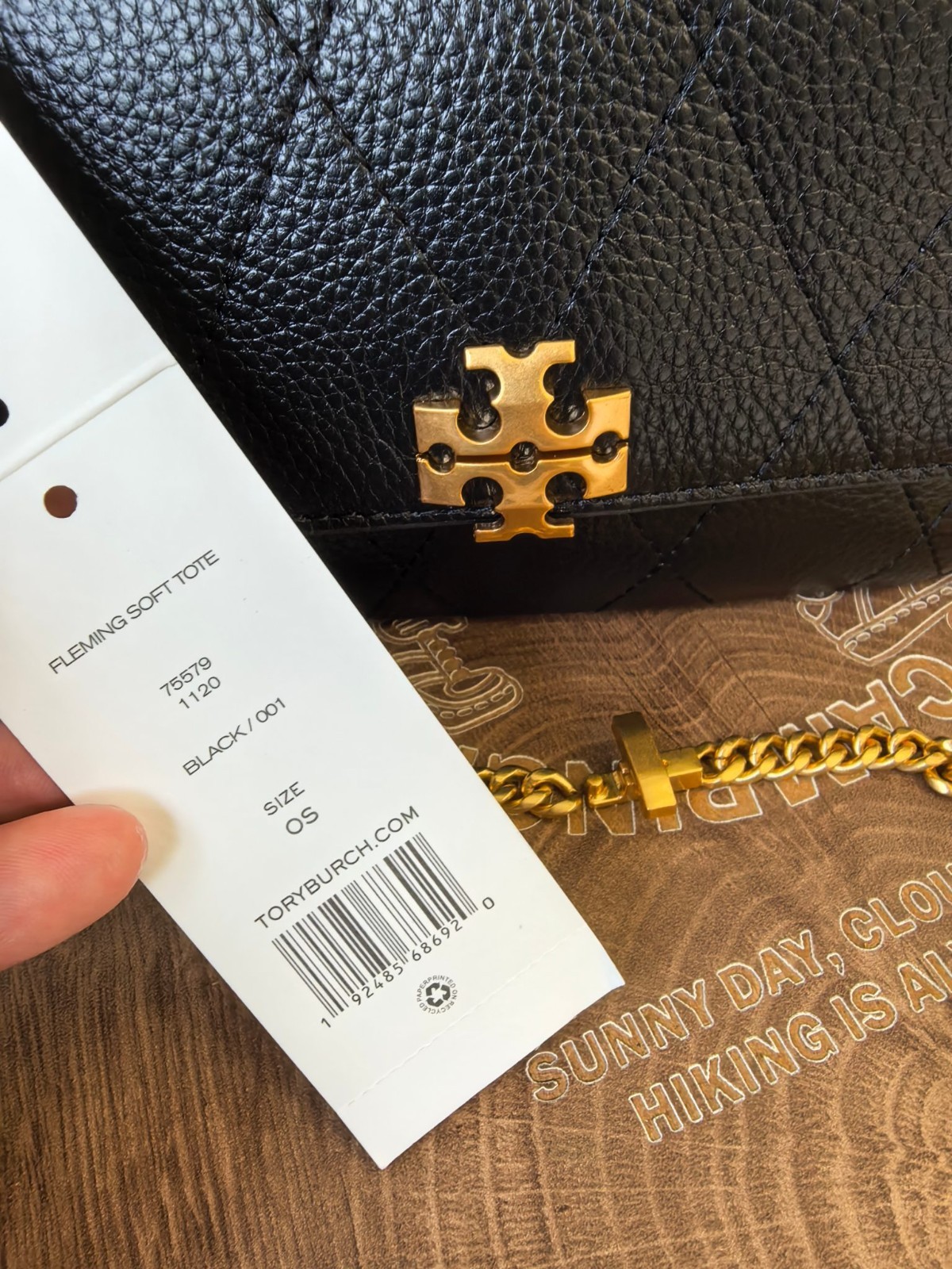 TORY BURCH MINI CHARLIE QUILTED TOP-HANDLE CROSSBODY FLEMING SOFT TOTE BLACK