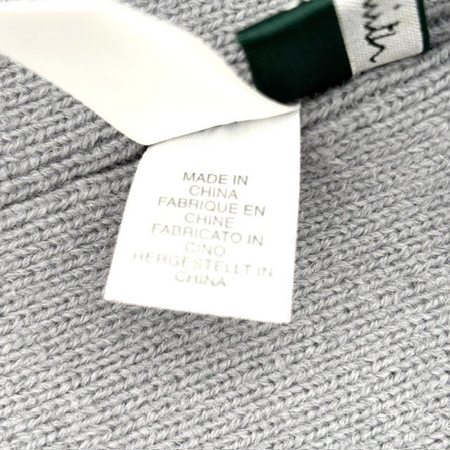 Paul Smith Jeans Gray Knit Beanie Hat Acrylic 100% One Size Excellent From Japan