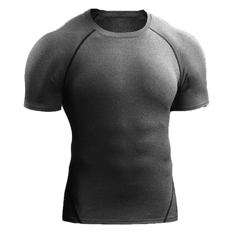 Men Compression T-Shirt Summer Sports Running Quick Dry Fitness Tee Gym Top Gift