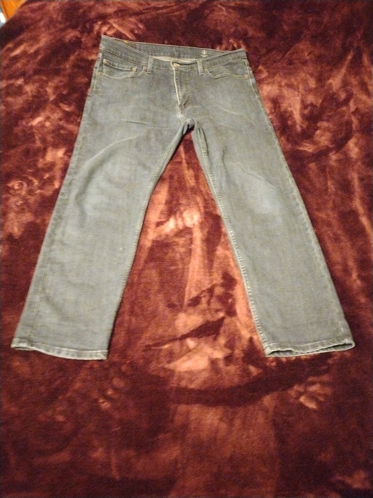 Levi’s Mens 502 All Seasons Tech Jeans Size 36×30 Dark Wash Blue Denim