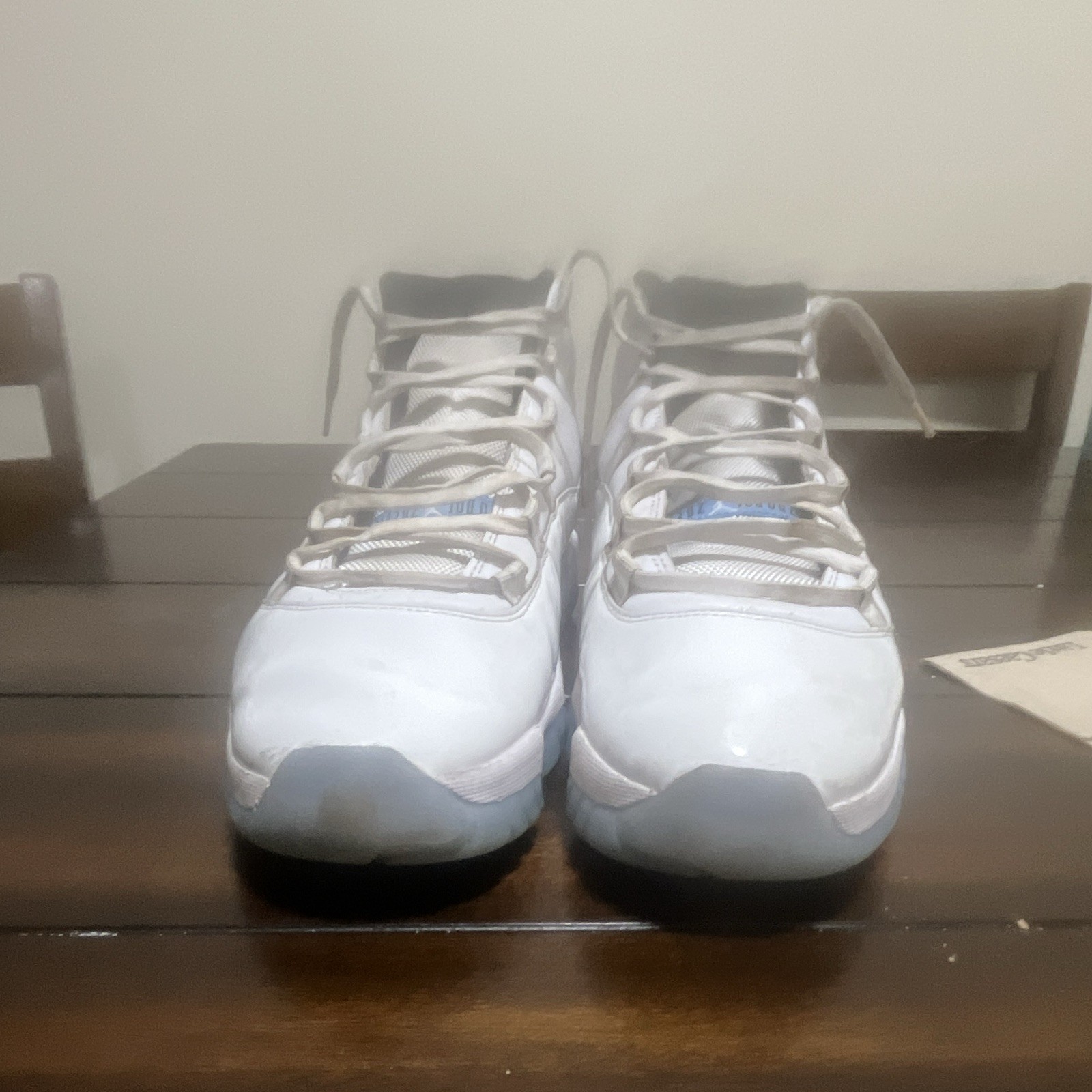 Jordan Air Jordan 11 Men’s White Mid Top Lace-Up Basketball Athletic Sneakers