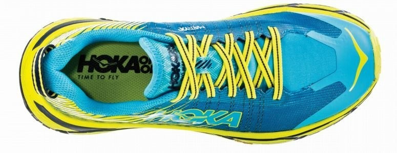 New Women’s Hoka One One EVO Mafate 2 Trail Hiking Shoes Size 6-10 Blue/Yellow