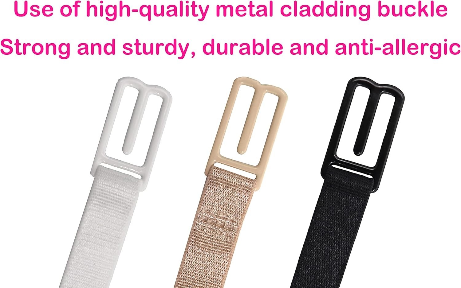 4pc Random Women’s Non-slip Adjustable Elastic Bra Strap Clips Holder