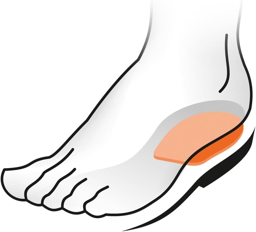 Men’s Orthotic Heel Raise, Natural Cork & Leather, Relief for Achilles Pain
