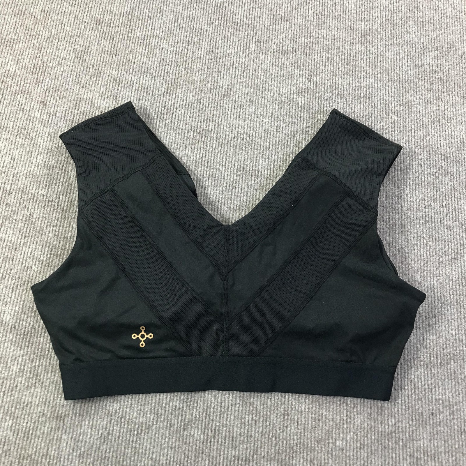 Tommie Copper Sport Bra Womens 2XL Black Shoulder Support Activewear Gym Comfort