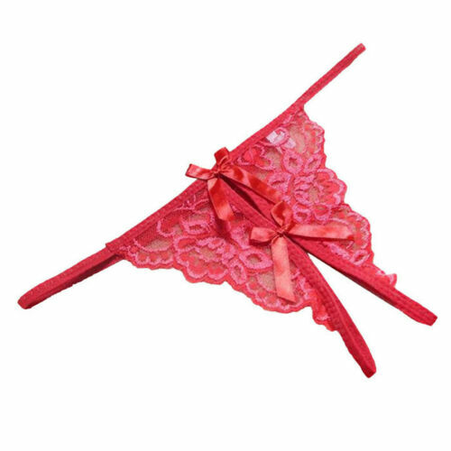 Sexy Women Lace Thong G-string Panties Lingerie Underwear Crotchles T-back