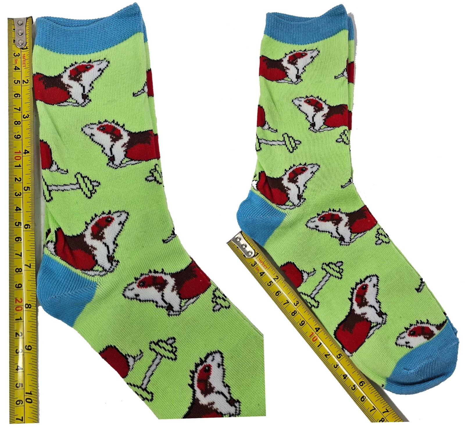 Women Fun Print Crew Socks Size 9-11, Colorful Designs Fun Gift Novelty, 8-Pack