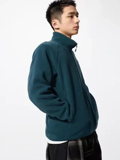 UNIQLO Fleece Full-Zip Jacket S-4XL 8 Colors Fluffy Machine-Washable Men 469955