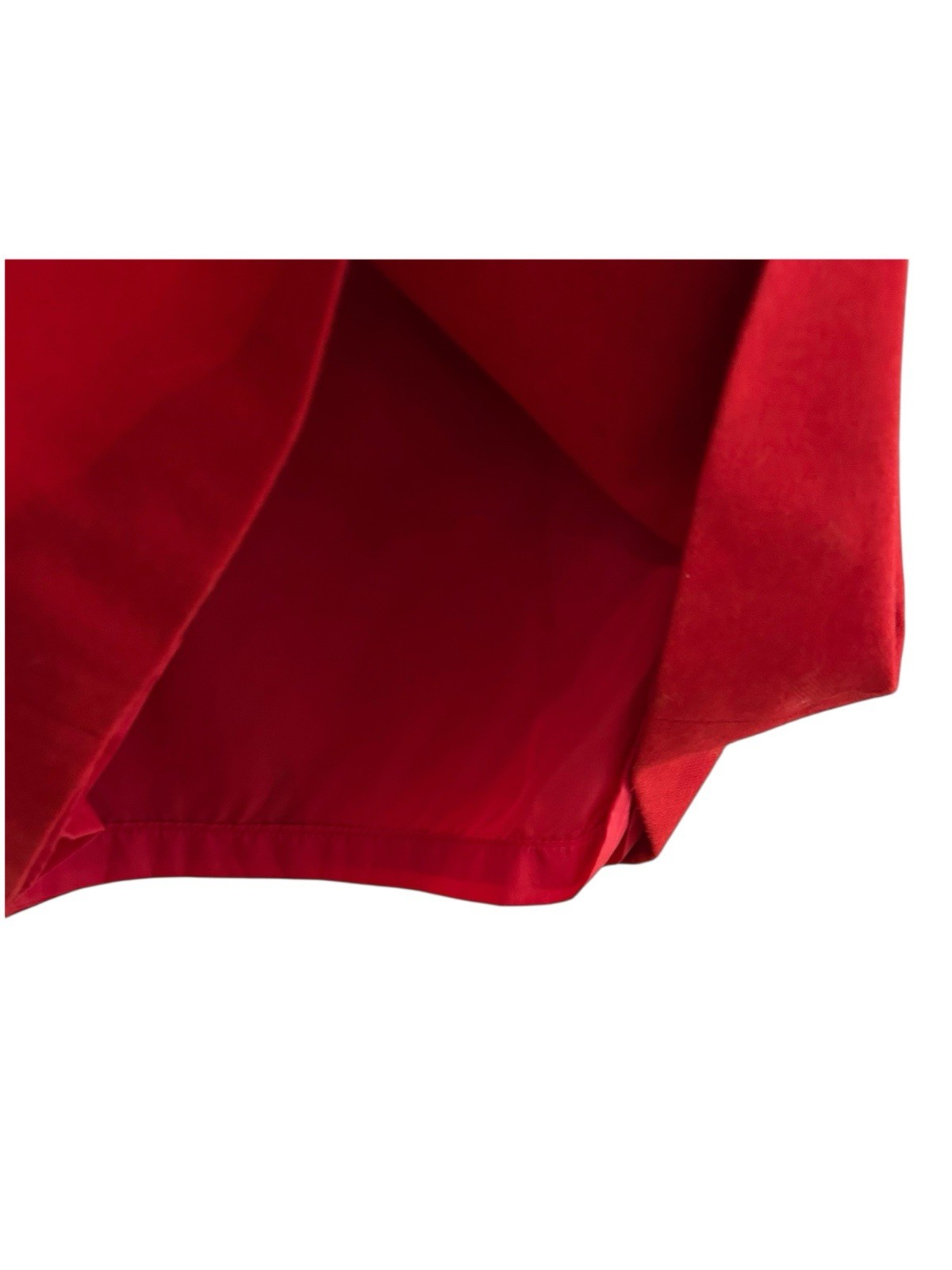 Vintage Red Wool Skirt Fully Lined Pockets USA 11/12 #classic#tetro