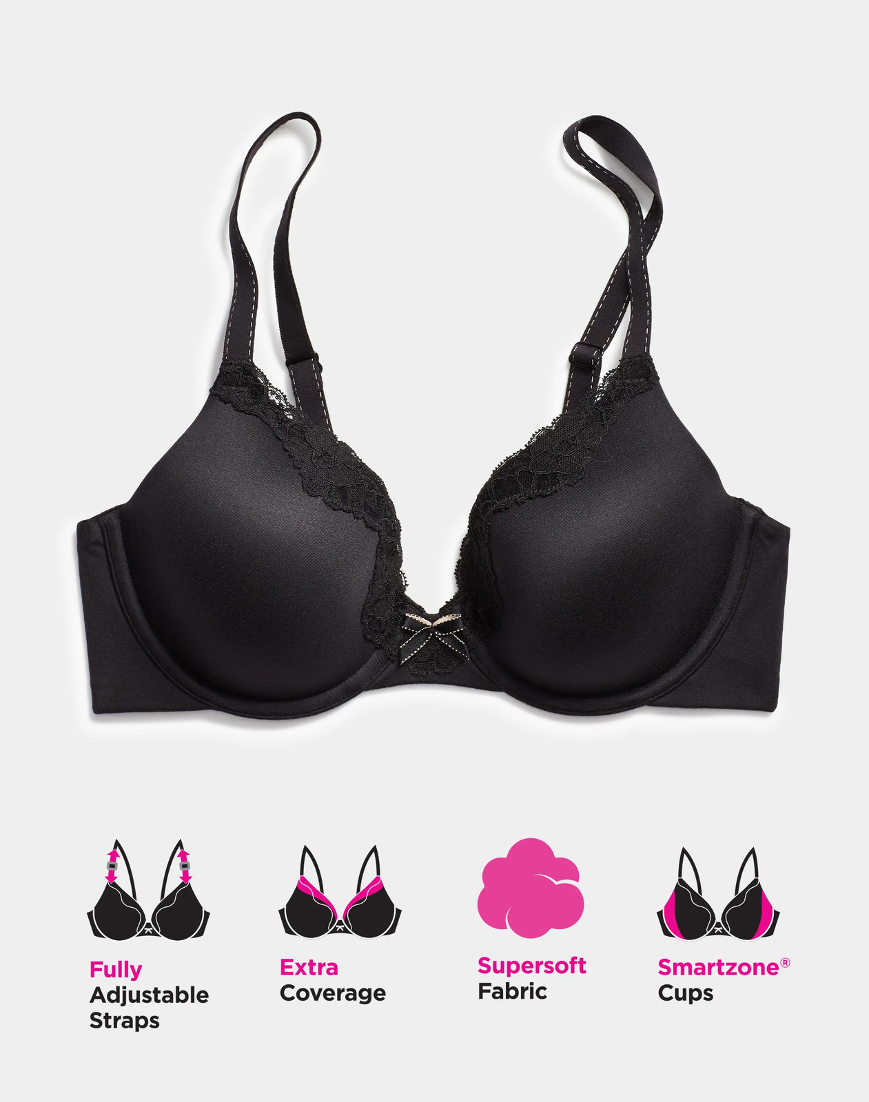 Maidenform Comfort Devotion Convertible Underwire Bra, Full Coverage