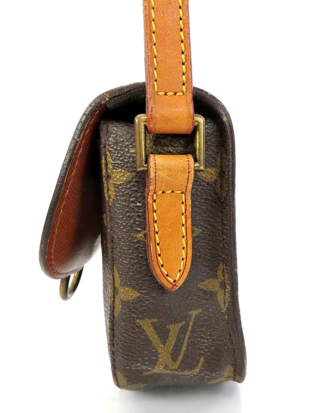 Auth LOUIS VUITTON Saint Cloud Mini Monogram Shoulder Bag Purse #64161