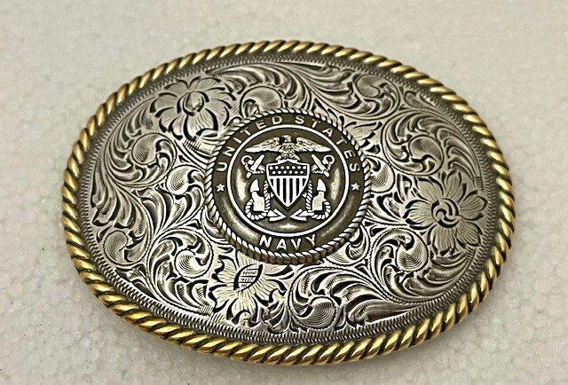 United States Navy Western Style Buckle