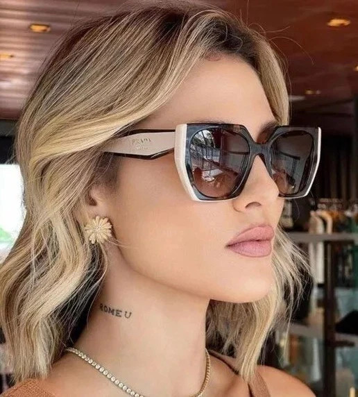 PRADA PR 15WS Women’s Sunglasses 01R0A6 Tortoise Caramel Powder Brown Grad w/Box