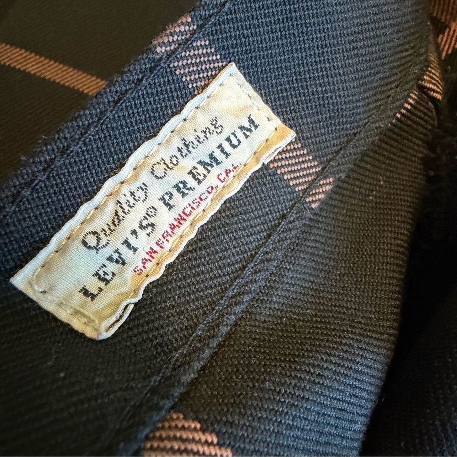Levi’s Wool Blend Math Club Flare Black Checker Print Pants Slacks Trousers 29