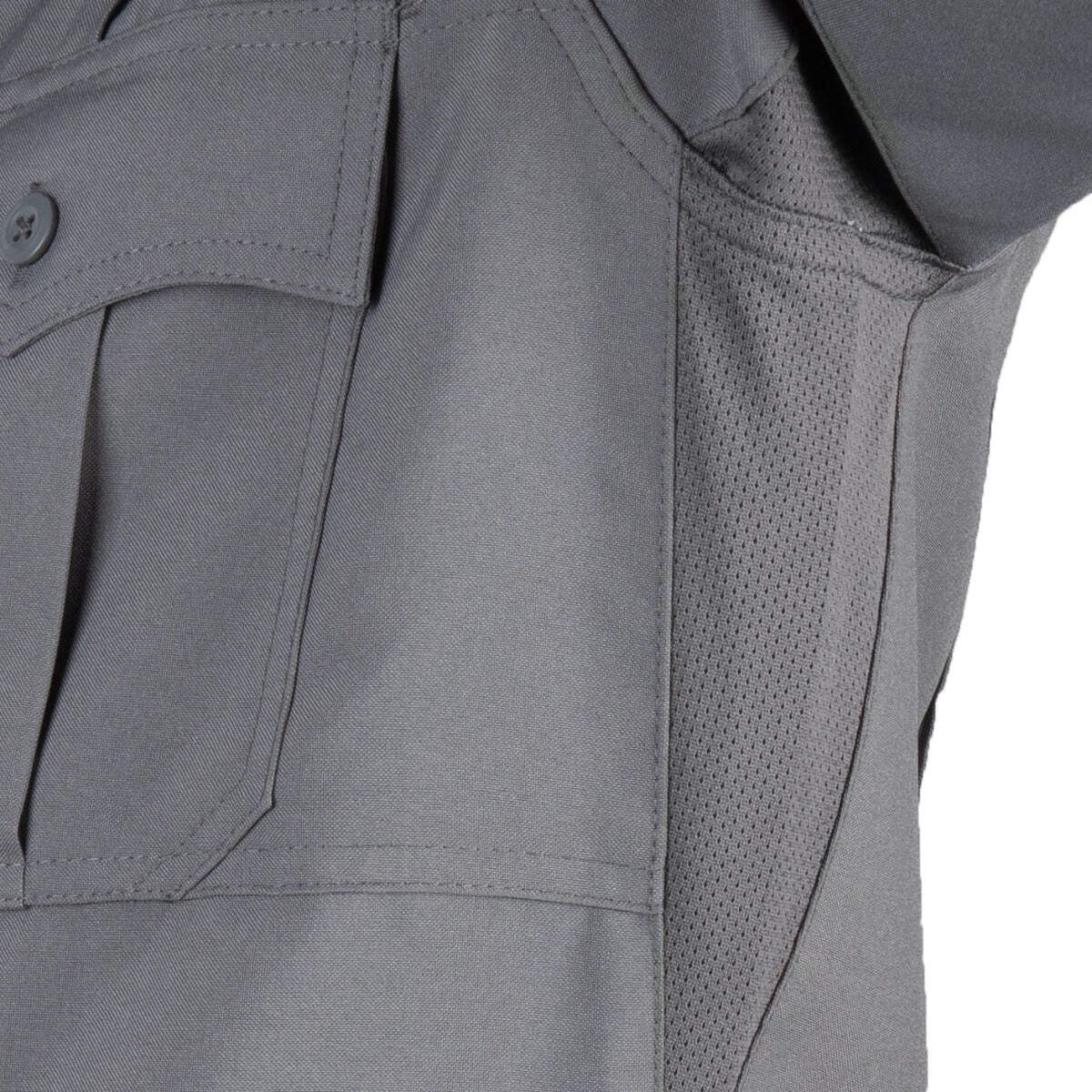 100% Polyester 4 Pocket Hidden Zipper Uniform Shirt – Short Sleeve