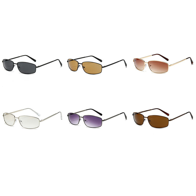 Men Women Metal Small Frame Oval Sunglasses Retro Outdoors Shade Glasses UV400