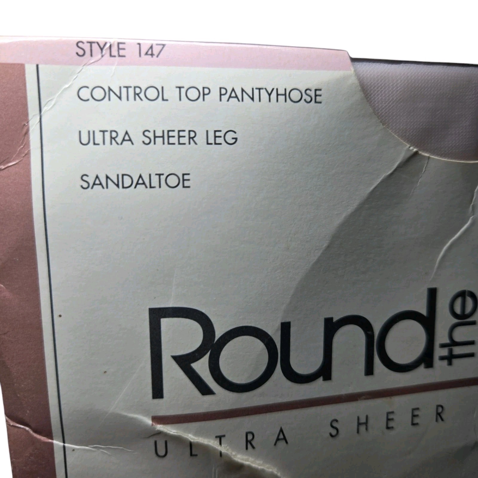 Round The Clock VTG Pantyhose Size B Pink Lady Style 147 Ultra Sheer Collection