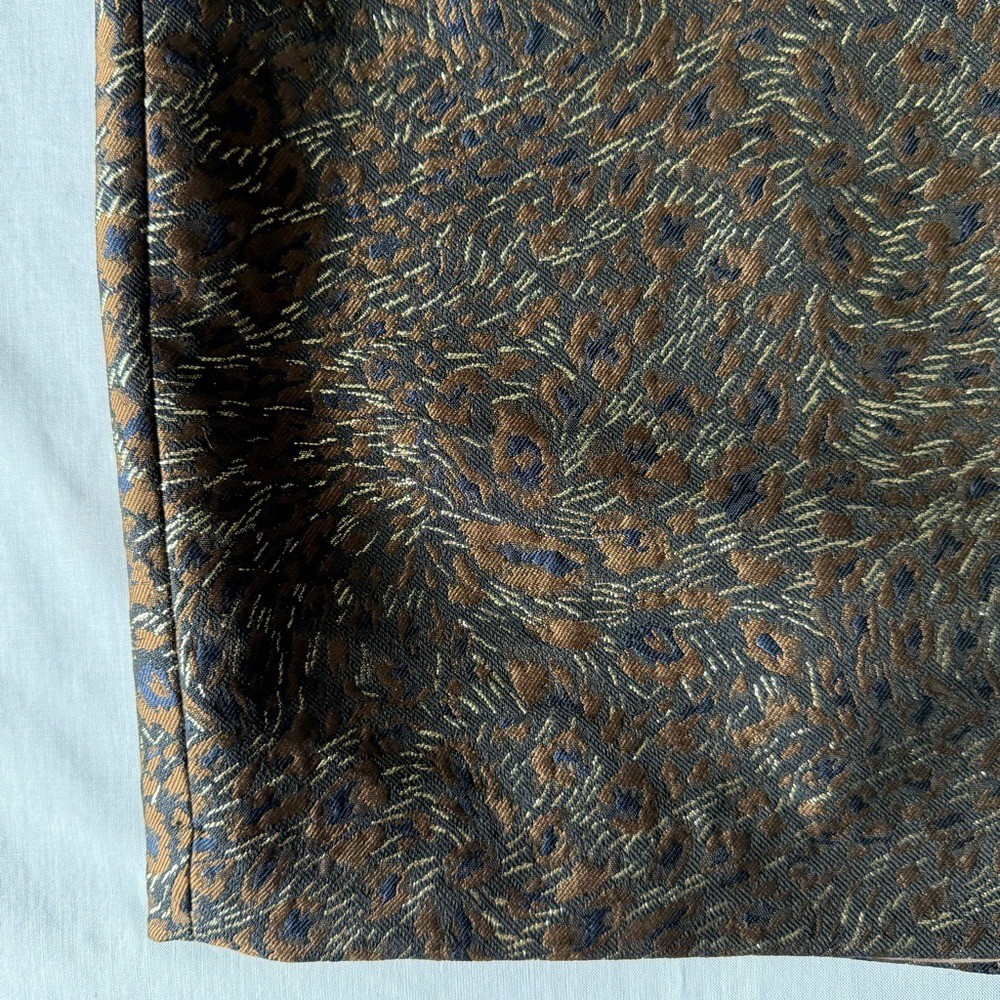 Pure Collection Brown Patterned Pencil Skirt