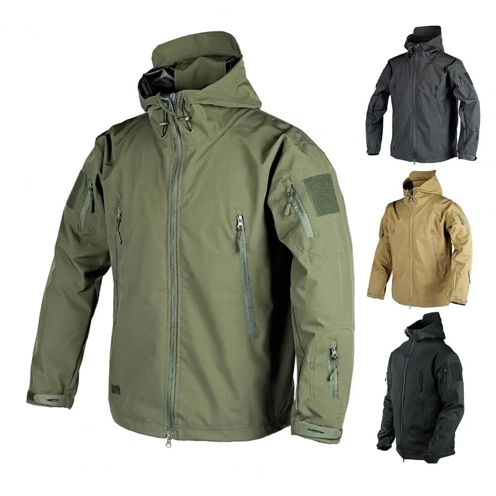 Mens Jacket Winter Military Tactical Waterproof Warm Soft Shell Windbreaker US