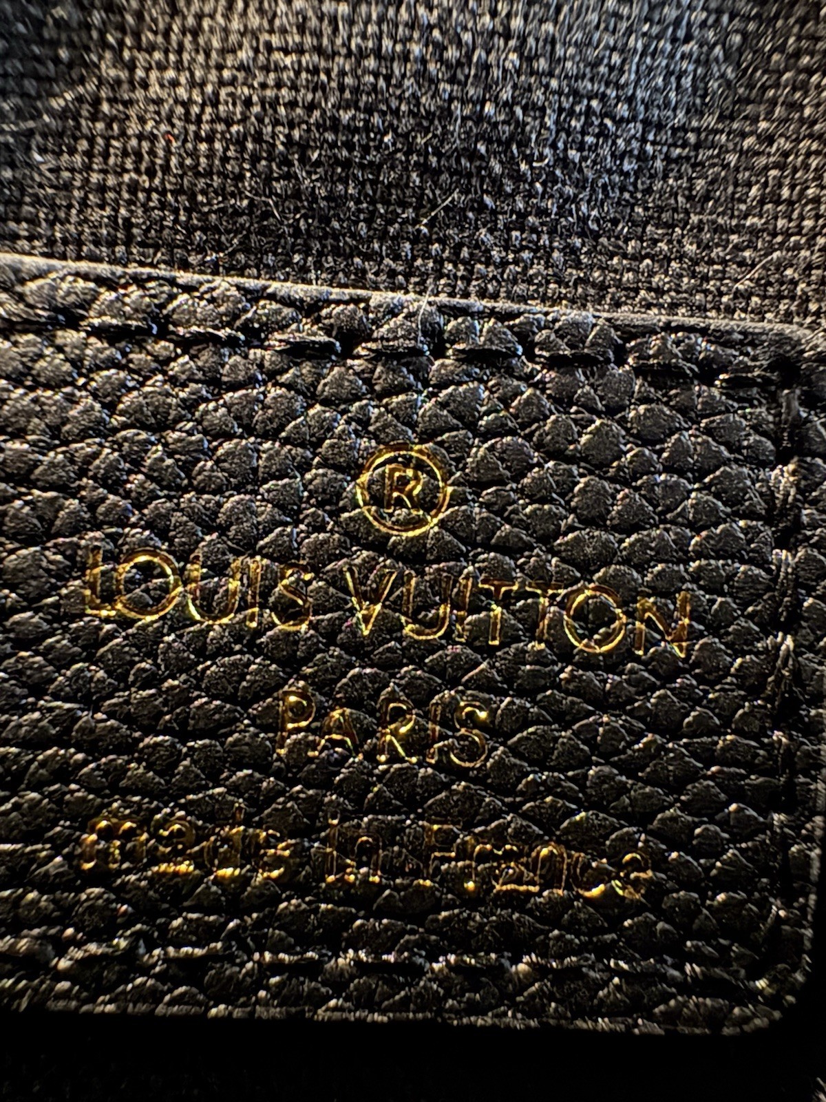 Louis Vuitton Twist Chain Wallet Monogram Empreinte Black Gold w/ Box