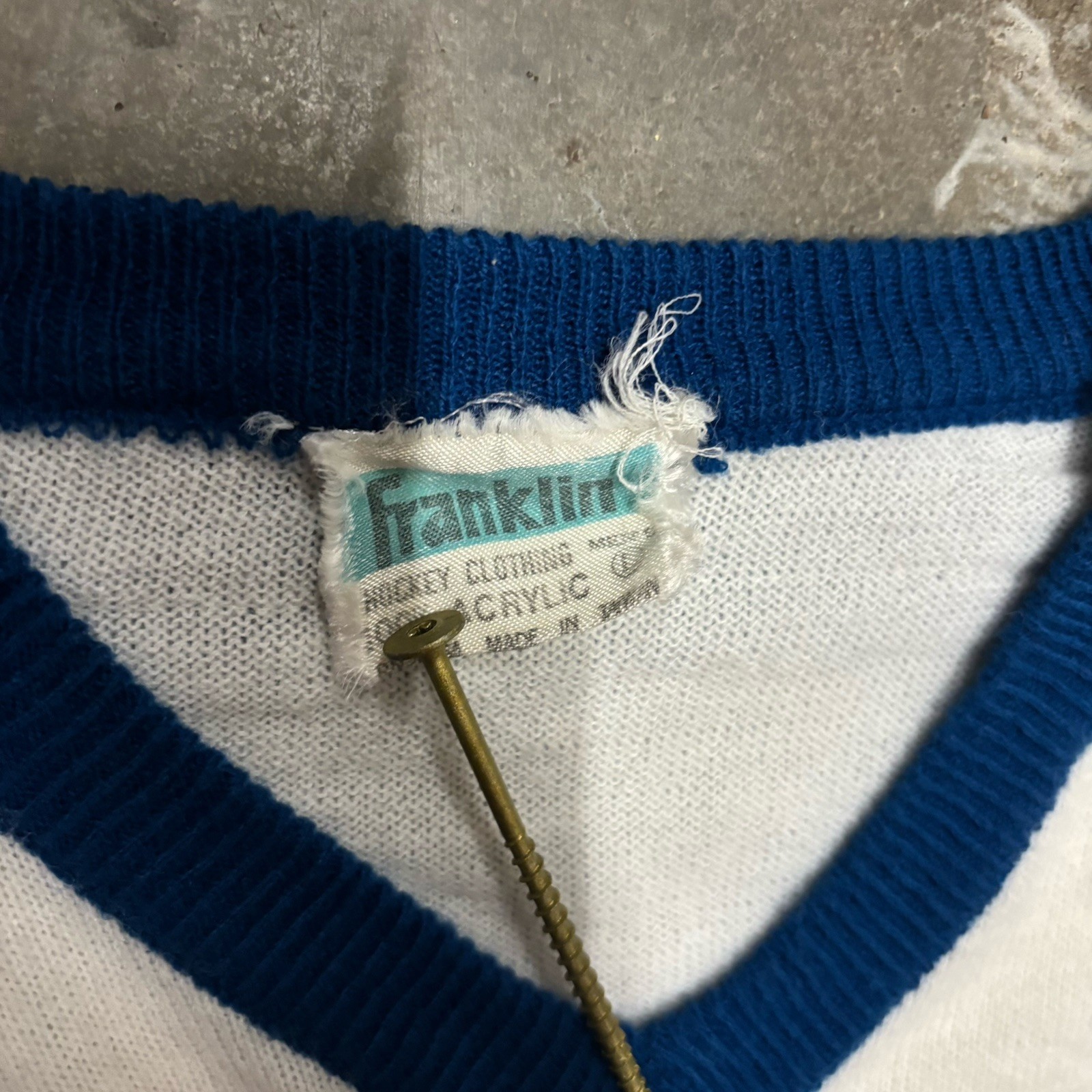 Vintage 1960s men’s KAPPA SIGMA fraternity hockey jersey sweater