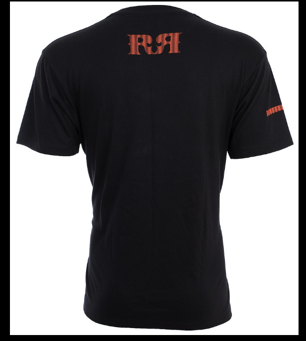 ROCK REVIVAL JEANS Black DOUBLE R Regular Fit Short Sleeve Graphic T-shirt NWT