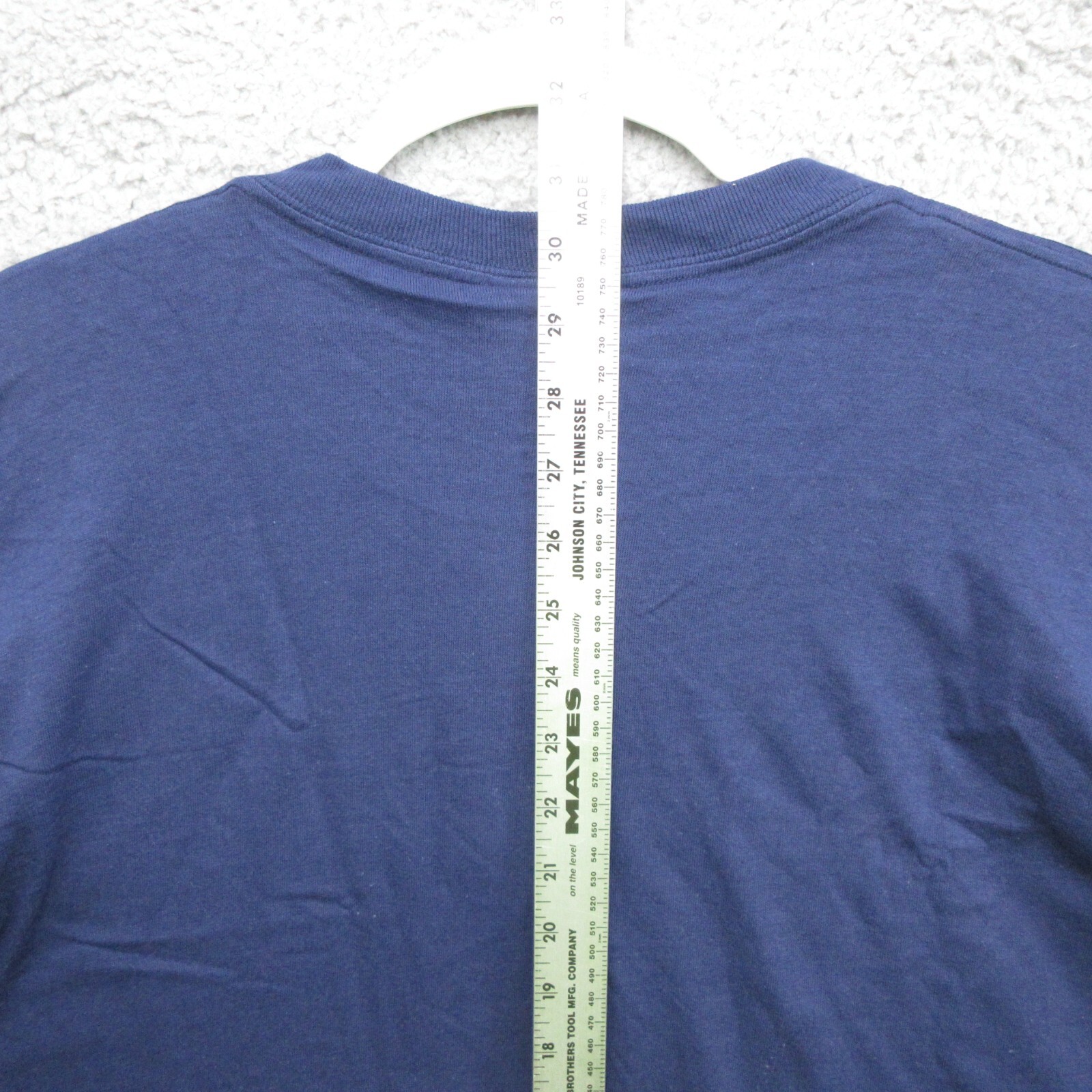 Nike Vintage Embroidered Center Swoosh Short Sleeve Shirt Mens L Blue 90’s #