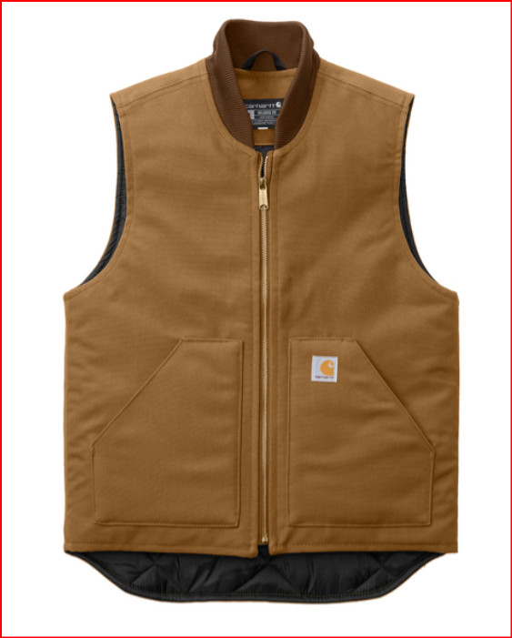 New CT106676 Carhartt® Duck Vest in Package Brown XXL