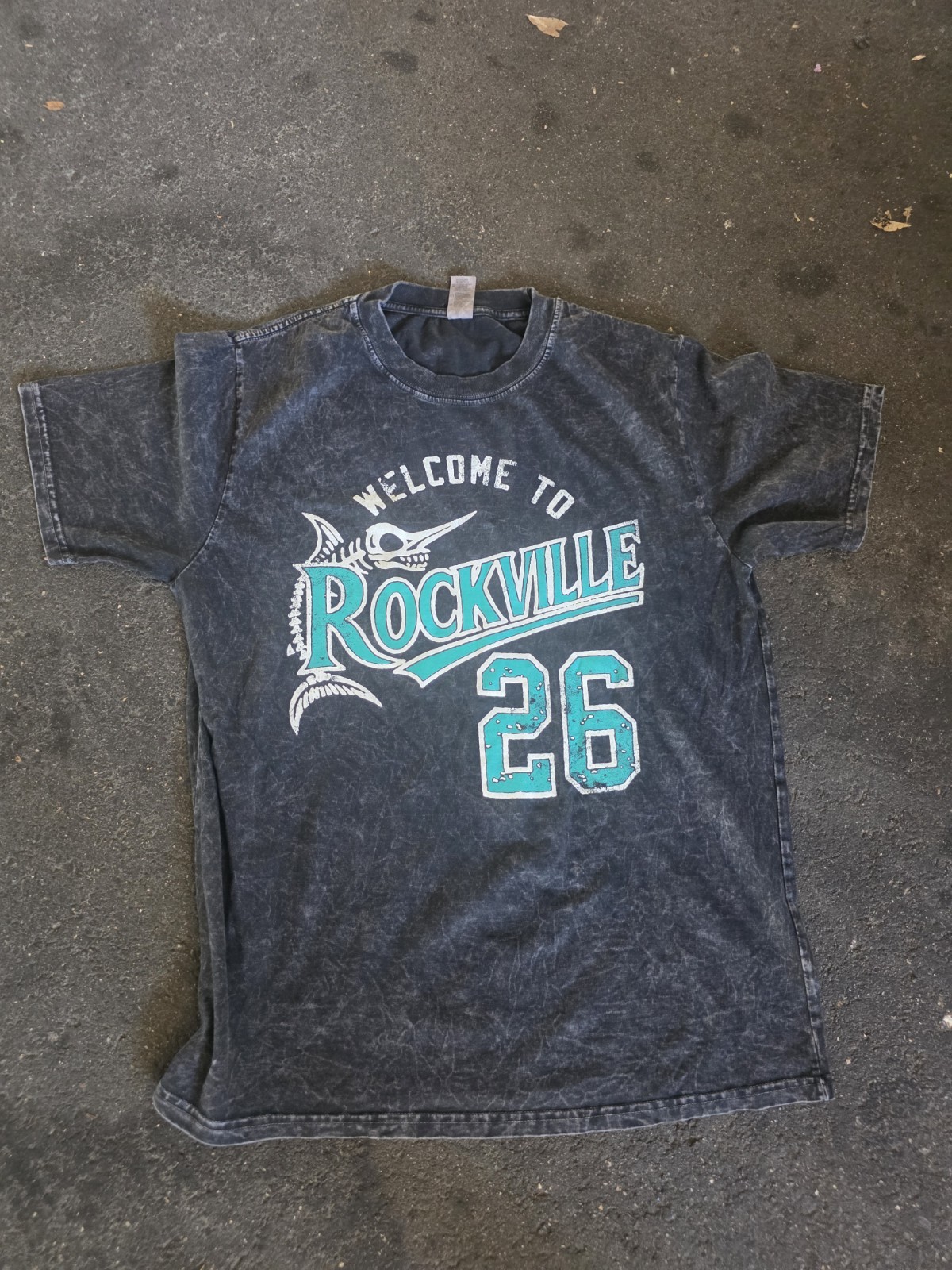 Welcomr To Rockville Marlin’s T Shirt Mineral Wash Black 2026 Daytona X LARGE