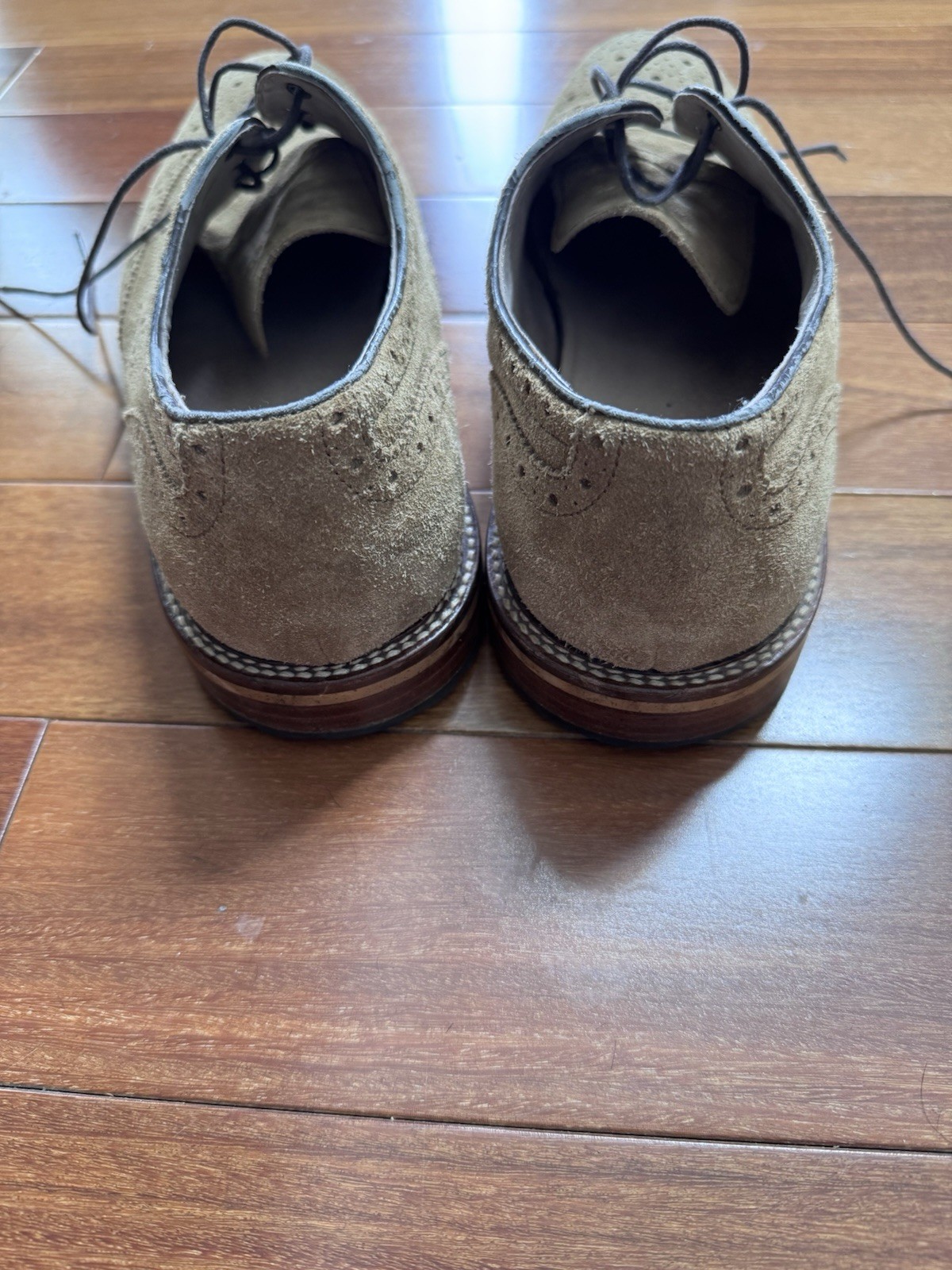 Joseph Abboud Frederick 500373 Beige Leather Wingtip Brogue Oxford 12