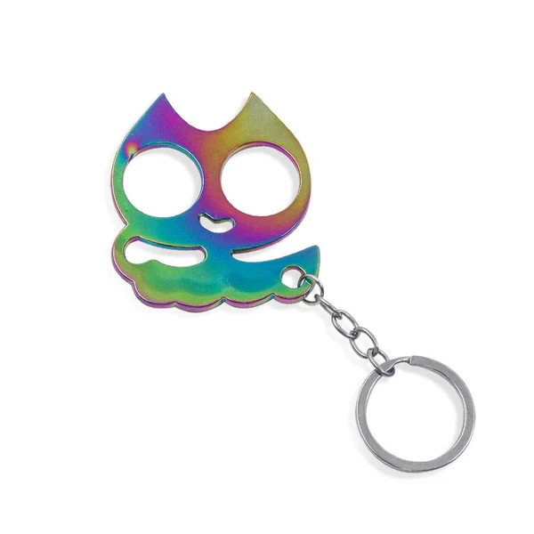 Cute Cat Ear Keychain Bottle Opener – Kitty Key Ring Multicolor Alloy Keychain