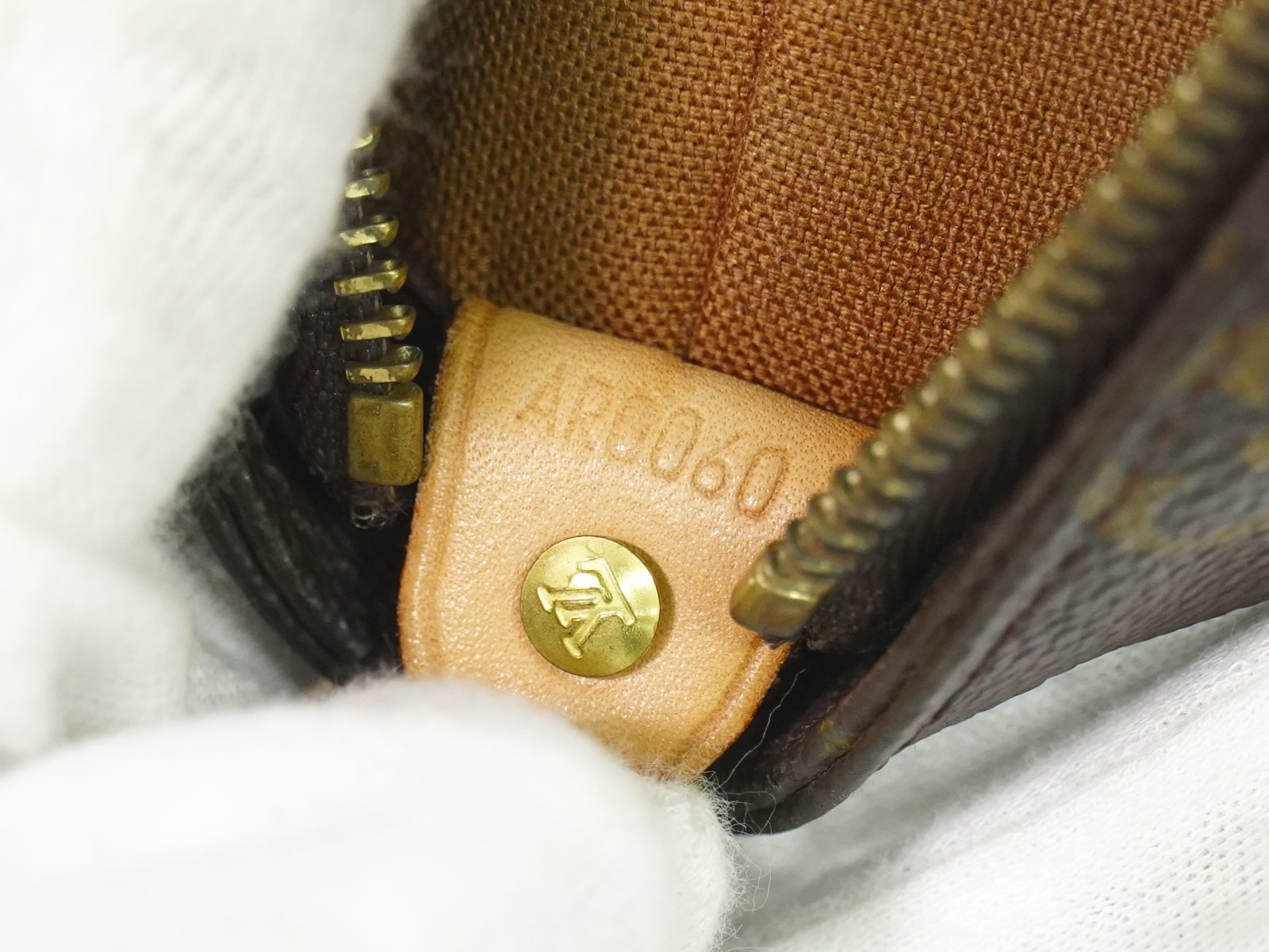 Louis Vuitton Cabas Mezzo M51151 Monogram Canvas Shoulder Tote Bag Brown